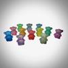 Acrylic Crystal Bears Figures Set of 14 Pieces Miniatures view 3