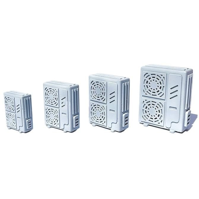 3D Printed Resin Outdoor Air Conditioner Unit for RC Boat Scene - Unpainted White DIY Ship Accessories, Nautical Simulation Parts (1:30, 1:35, 1:40, 1:50 Scale), 1 Piece(1:30)
