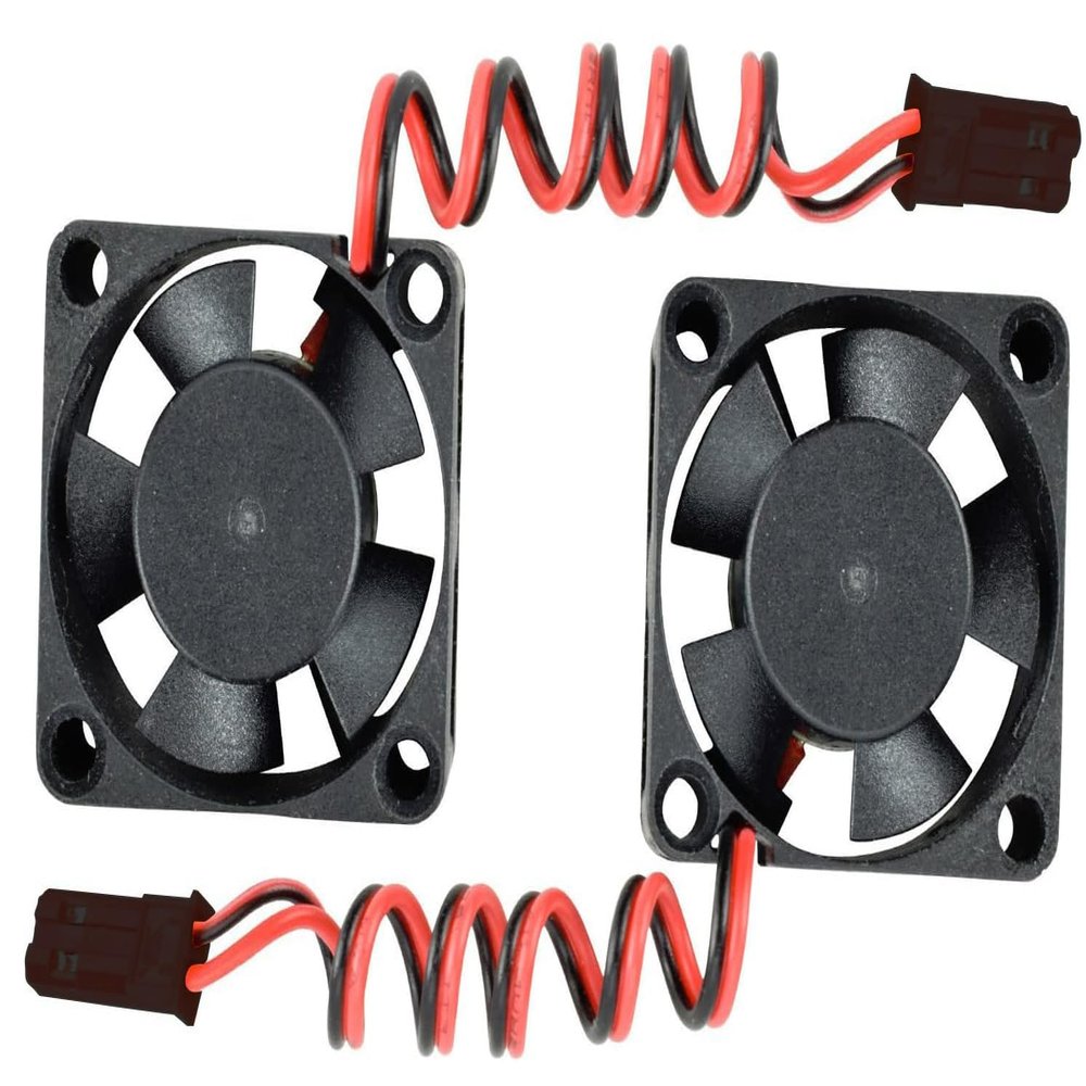 Edinstry 2 Pack Cooling Fan Motor 30x30x10mm RC Products Ball Bearing Motor/ESC Cooling Fan #8030