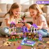 2025 Upgraded Treehouse Building Blocks Toy for Girls, 809PCS Forest Girl Tree House Building Set, Adventure Camp Set with Animals and Pool, Birthday Gifts for Kids Girls Boys Age 8 9 10 11 12+ view 2