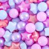 Heopeis Ball Pit Balls and Stars for Ball Pits, Pack of 500 Phthalate Free BPA Free Crush Proof Plastic Toy Balls for Kids Toddlers Ball Pits, Playpen, Baby Pool, Indoor Outdoor view 1
