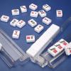 CAYOULR Mahjong Racks with Pushers, Convenient Rotating One-Piece Mahjong Pushers and Racks,4-Piece Set American Mahjong Accessories,Transparent view 3