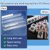 CAYOULR Mahjong Racks with Pushers, Convenient Rotating One-Piece Mahjong Pushers and Racks,4-Piece Set American Mahjong Accessories,Transparent view 4