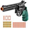 Revolver Toy Gun with 100 Soft Bullets,Gun Fidget Toy,Christmas Birthday Gifts for Boys Kids Adult Age 8+(Black) view 1