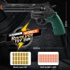 Revolver Toy Gun with 100 Soft Bullets,Gun Fidget Toy,Christmas Birthday Gifts for Boys Kids Adult Age 8+(Black) view 2