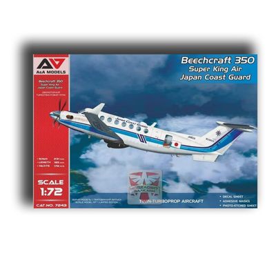 AA Models 7243 1/72 Beechcraft 350 "Super King Air (Japan Coast Guard) Plastic Model kit