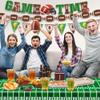 173PCS Football Party Supplies Kit for 24 Guests - Football Birthday Supplies with Paper Plate Napkin Big Cup Cutlery Banners Touchdown Tablecloth Tailgate Party Decorations(A) view 3