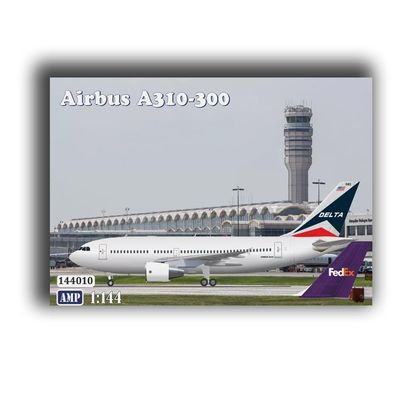 AMP 144-009 1/144 Airbus A310-300 Pratt & Whitney Delta Air Lines & FedEx Plastic Model Kit