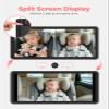 LUCKVIEW BM5PRO 7.2" Dual Camera Baby Monitor, 1080P HD Display for 2 Kids, Night Vision, Easy Install Car Baby Monitor, Ideal Gift, Rear Seat Safety for Babies & Pets view 2