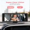LUCKVIEW BM5PRO 7.2" Dual Camera Baby Monitor, 1080P HD Display for 2 Kids, Night Vision, Easy Install Car Baby Monitor, Ideal Gift, Rear Seat Safety for Babies & Pets view 4
