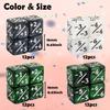 48 PCS Magic Counter Dice Life MTG Counters Dice Set Bulk Buff Tokens D6 Dice Set Compatible with Magic The Gathering, TCG, Card Gaming Accessories, Green view 2