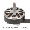 2807 Brushless Motor, 33x19mm Aluminum Alloy and Copper, 2S-6S Compatible for Mark4 FPV 7-8 inch Drone, 12N14P Framework, 4-Pack with Hardware view 2