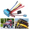 RiToEasysports 60A Brushless ESC with 320A Peak Current, 2-3S LiPo Compatible, Aluminum Alloy Construction, 44x32x32mm, for 1/10 RC Cars and Boats, Water-Resistant view 2