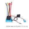 RiToEasysports 60A Brushless ESC with 320A Peak Current, 2-3S LiPo Compatible, Aluminum Alloy Construction, 44x32x32mm, for 1/10 RC Cars and Boats, Water-Resistant view 4