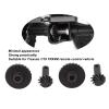 24T Helical Gear Set Steel Axle Differentials Gear, Low Noise Rear Axle Teeth for 1/18 RC Vehicle, Made of Steel Black Color view 3