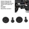 24T Helical Gear Set Steel Axle Differentials Gear, Low Noise Rear Axle Teeth for 1/18 RC Vehicle, Made of Steel Black Color view 4
