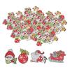 Tbest Clothin Aries and Surrodins 200Pcs Cute Ix Se Wooden BUON Flatback Snowan Elk Hand Ft Arieor Chriaiy Clothin Aries view 3