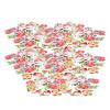 Tbest Clothin Aries and Surrodins 200Pcs Cute Ix Se Wooden BUON Flatback Snowan Elk Hand Ft Arieor Chriaiy Clothin Aries view 4