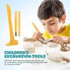 BESTonZON 3sets Dinosaur Digging Tool Kit Archaeological Excavation Tools Set Hammer Chisel and Brush for Boys and Girls Exploration and Gem Digging Activities view 4