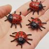 Abaodam 24pcs Realistic Ladybug Models Simulation for Pranks Birthday Parties Halloween Decorations and Miniature Crafts view 3