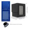 ARCHIVALPRO Card Deck Box for MTG Commander, Holds 100+ Double Sleeved TCG Cards, Magnetic Trading Card Storage Box with Divider & Card Sleeves(Black) view 2