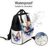 Hsnar Flying Butterfly Waterproof Diaper Bag Backpack Large Capacity Baby Bag with Stroller Straps, Multi-Pocket Diaper Bag Unisex Baby Travel Essentials Shower Gift view 3