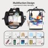 Hsnar Flying Butterfly Waterproof Diaper Bag Backpack Large Capacity Baby Bag with Stroller Straps, Multi-Pocket Diaper Bag Unisex Baby Travel Essentials Shower Gift view 4