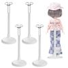 4 Pack Adjustable Doll Stand for 8 to 12 Inch Dolls, White Plastic Support Holder Action Figure Display Holder Support Base for Displaying Collectibles view 1