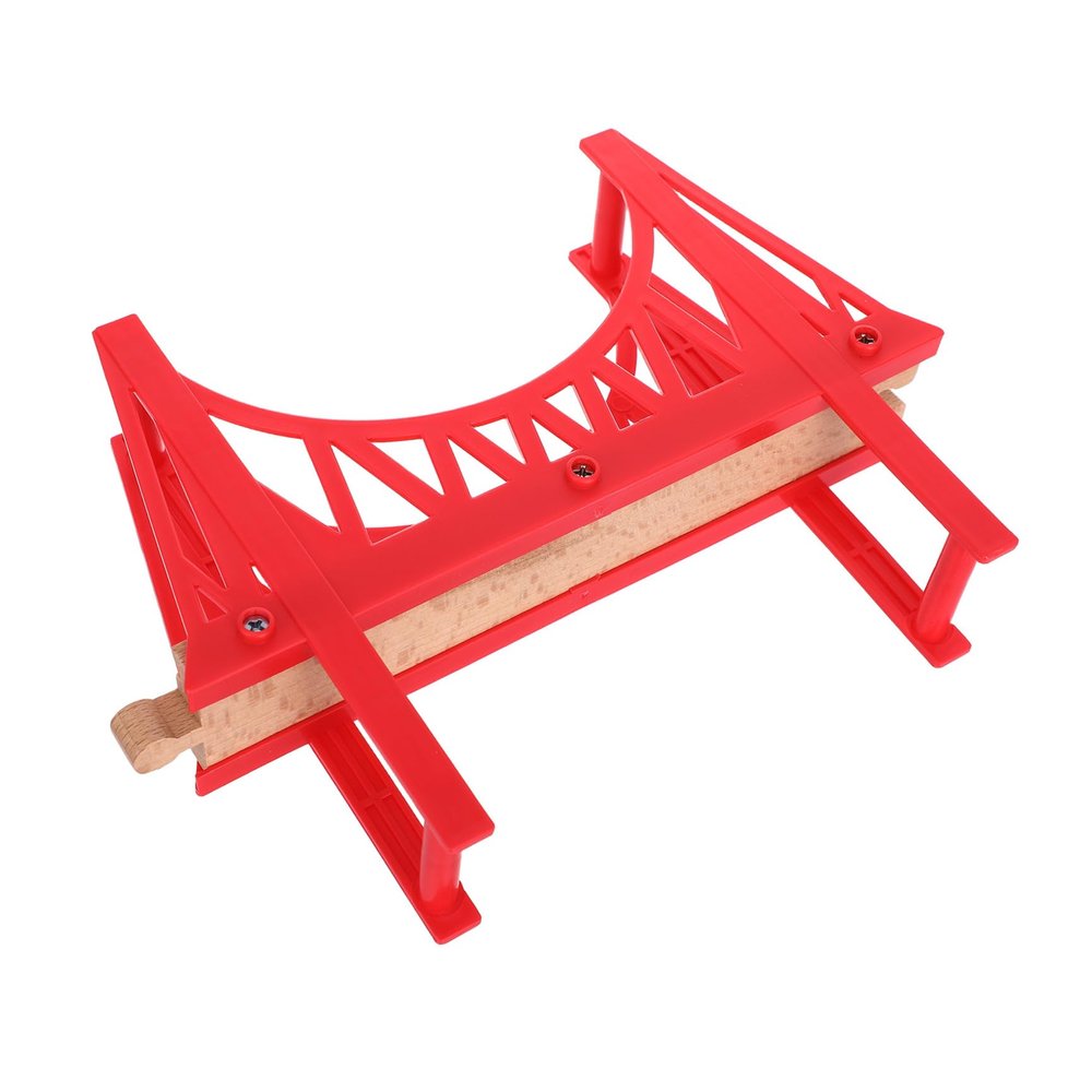 ORFOFE Wooden Train Train Bridge Pier Creative Railway Accessories for Toddlers Easy to Assemble