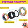 21 Pcs Magnetic Rings Fidget Toys Set Easter Decorations Basket Stuffers for Kids Finger Magnet Rings ADHD Anxiety Fidget Spinner Rings for Relief Birthday Present for Adults Teens Kids view 3