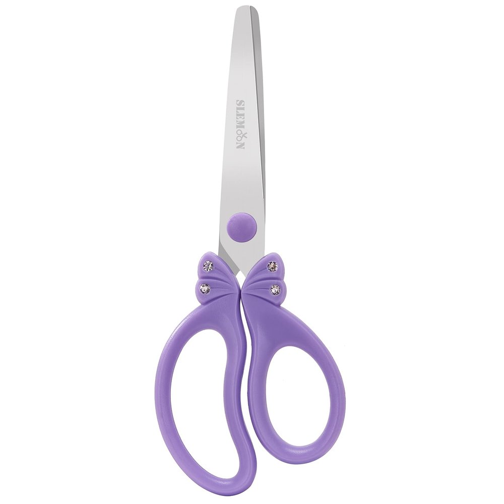 SLEMOON Kids Scissors for Ages 4-8, Blunt Tip Safety Children Scissors