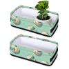 Small Storage Basket Volleyball Cartoon Baskets for Organizing 2 Pack Shelf Baskets with Handles Fabric Storage Bins for Bathroom Table Counter view 1