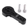 Akozon RC Accessory 25mm 25T Teeth Half Servo Horn Arm, Suitable for FutabaAceTowerPro MG, RC Servo Arm Aluminium Alloy, Black (#03) view 1