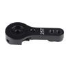 Akozon RC Accessory 25mm 25T Teeth Half Servo Horn Arm, Suitable for FutabaAceTowerPro MG, RC Servo Arm Aluminium Alloy, Black (#03) view 2