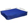 Blue Square Sandbox Pool Cover Tarp Dustproof Waterproof Oxford Cloth (150x150cm/59.06x59.06in) view 2