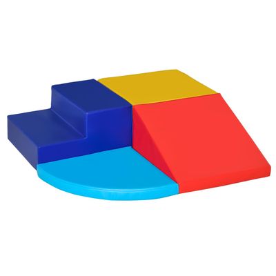 Foam Play Set for Toddlers & Kids: 4-Piece Soft & Safe Climbing & Sliding Fun
