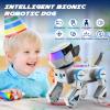 SIMREX Robot Dog Toys for Kids Smart Interactive Robot Puppy with Bluetooth,Touch Sensor, Dance Tricks, LED Eyes, 2 Rechargeable Batteries, Gift for Kids Boys and Girls(Gray) view 2