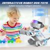 SIMREX Robot Dog Toys for Kids Smart Interactive Robot Puppy with Bluetooth,Touch Sensor, Dance Tricks, LED Eyes, 2 Rechargeable Batteries, Gift for Kids Boys and Girls(Gray) view 3