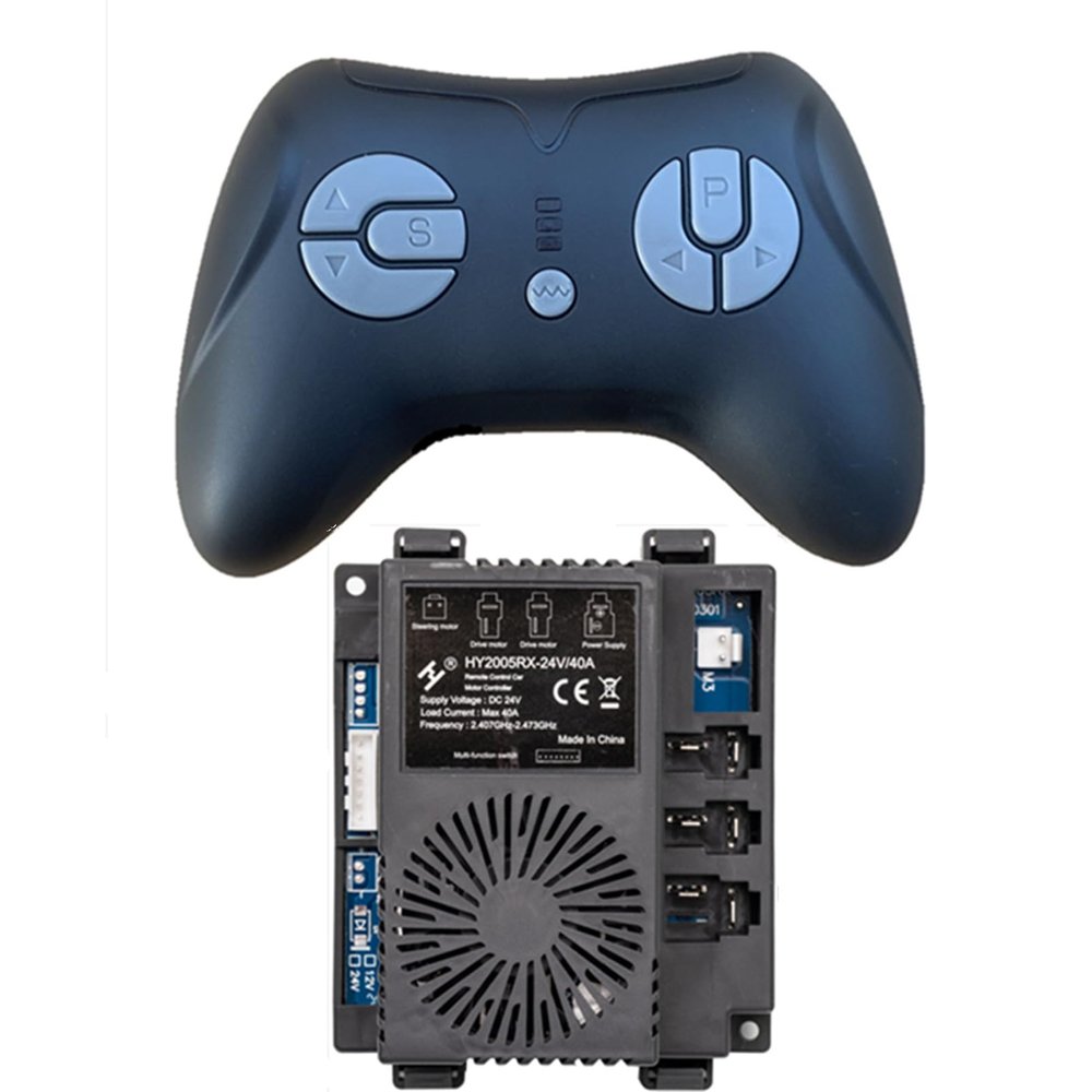 HY2005RX-24V 40A Remote Control and mainboard Ride on Toys for Kids Controller Control Box Accessories, for 24 Volt Children Ride On Car Replacement Parts
