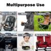 [2 Packs] Kids Car Seat Tray, Travel Tray with Cup Holder for Toddler Baby, Kids Car Seat Food Snack Organizer for Road Trip, Stroller snack Organizer Travel Must Haves Toddler Must Haves (Black) view 4