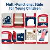 12 in 1 Outdoor Toddler Playsets with Slide Toddlers Playground and Swing Set Indoor Climber Tunnel Playset Play Equipment with Basketball Hoop for Backyard view 4