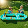 cuteDIY Leak-Proof Kids Water Table with Cover, Outdoor Play Toys Playset for Toddlers 3-5 Ages 4-8 for Outside Garden Beach Pool view 3