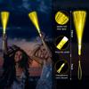 YOFOBU 15 PCS Yellow Fiber Optic Wands Glow Fiber Wands Bulk LED Light Up Wands with 3 Flashing Modes LED Flashing Sticks for Halloween Christmas Thanksgiving Day Bridal Shower Birthday Autumn view 2