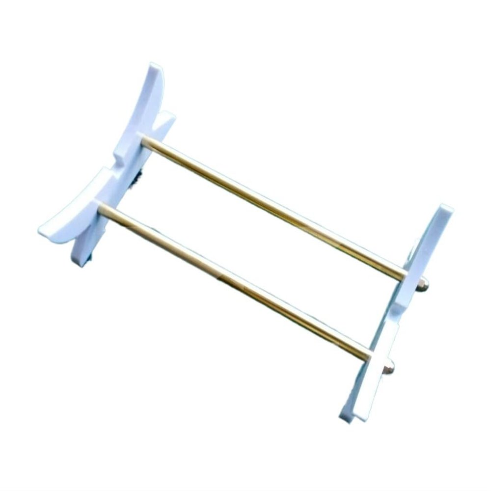 Boat Model Bracket with Circular Arc Bottom Placement Rack, Made of ABS Sheet and Brass Tube, Quick Assembly, Dimensions: 130mm Length, 76mm Width, 36mm Height