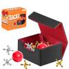 BIBELUN Jumping Metal Jacks Game Set with 2 Balls Classic PU Leather Storage Box 20 Nostalgic Jax Game for Family Fun Retro Play,Jackstones Games Set,Old School Floor Game view 1