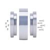 4pcs CNC Aluminum Beadlock Wheels Rim Hub Upgrade Kit for 1/10 RC Buggy Car Tamiya Frog Grasshopper Hornet Sand Scorcher Parts (Silver) view 4