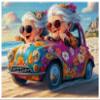 1000pcs Happy Grandma Paper Puzzle - Large Puzzle Toy Adult Game Gift - Family Interactive Game Puzzle DIY Home Decoration Brain Challenge Gift view 1