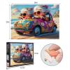 1000pcs Happy Grandma Paper Puzzle - Large Puzzle Toy Adult Game Gift - Family Interactive Game Puzzle DIY Home Decoration Brain Challenge Gift view 2