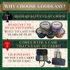 GOODEASY 300-Piece Clay Poker Chip Set, Professional Casino-Grade with 14g Chips, 2 Card Decks, Carrying Case for Home Games, Ages 12+ (300PCS) view 4
