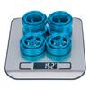4pcs CNC Aluminum Beadlock Wheels Rim Hub Upgrade Kit for 1/10 RC Buggy Car Tamiya Frog Grasshopper Hornet Sand Scorcher Parts (Blue) view 3